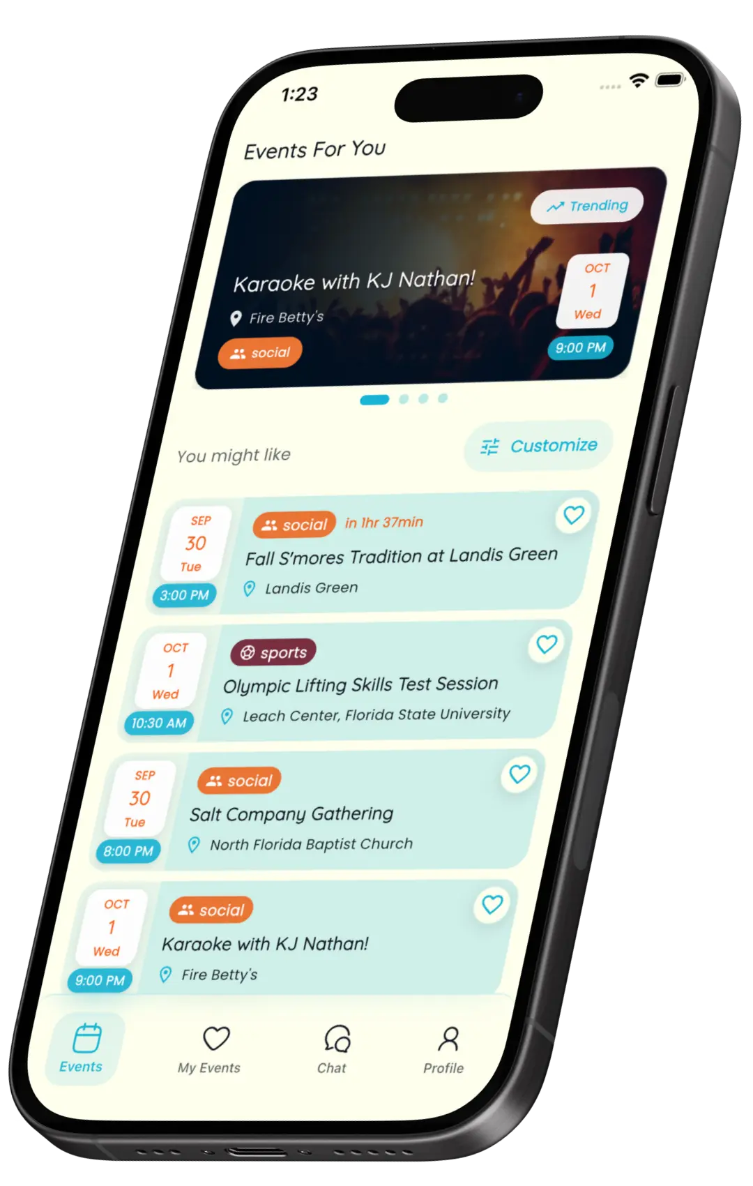 CollegeTown App Interface